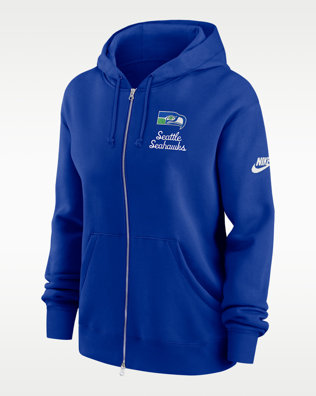 Seattle Seahawks Phoenix Rewind Women's Nike NFL Full-Zip Hoodie - Navy