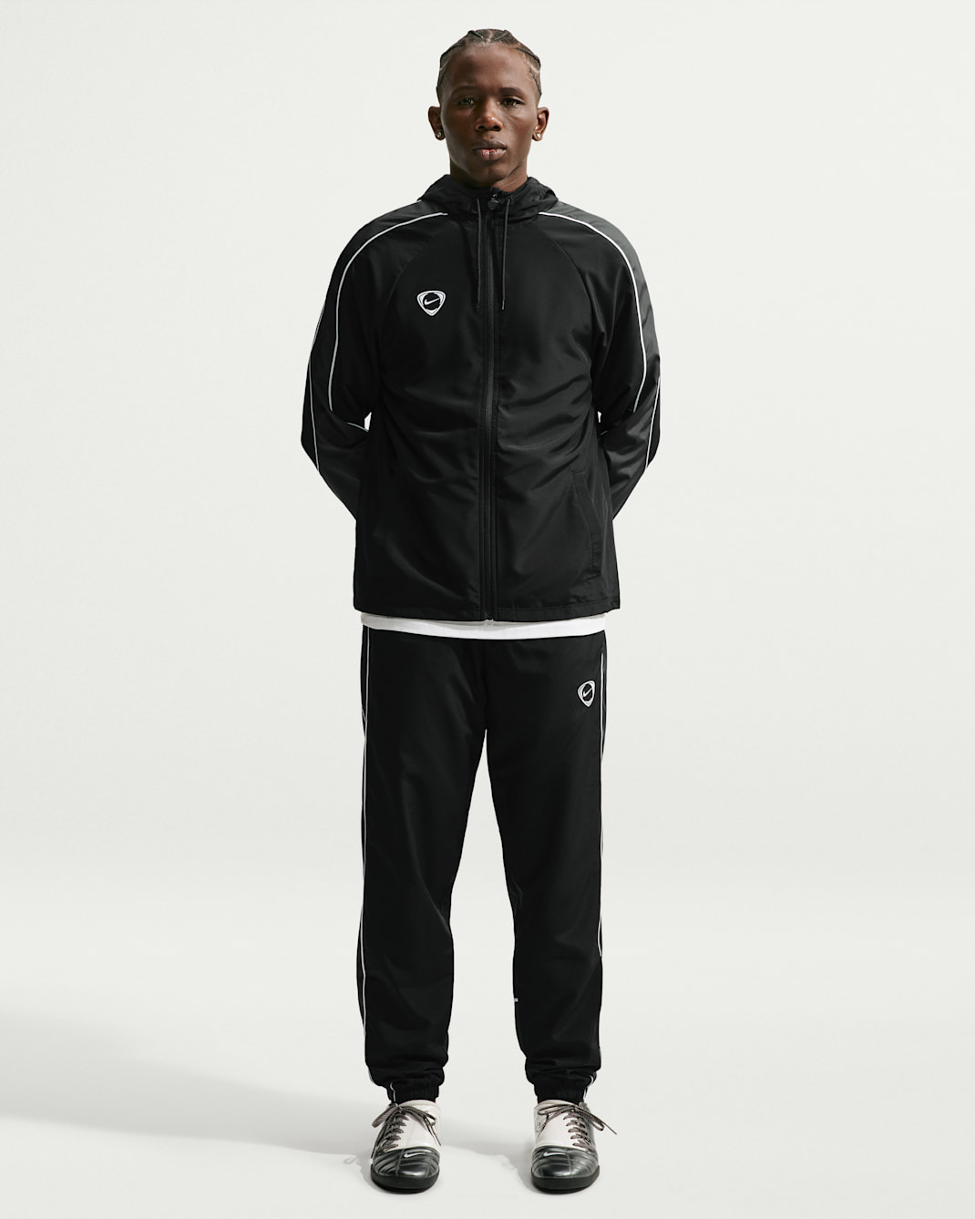 Nike Academy+ Men's Repel Football Woven Pants - Black/Anthracite/White/White