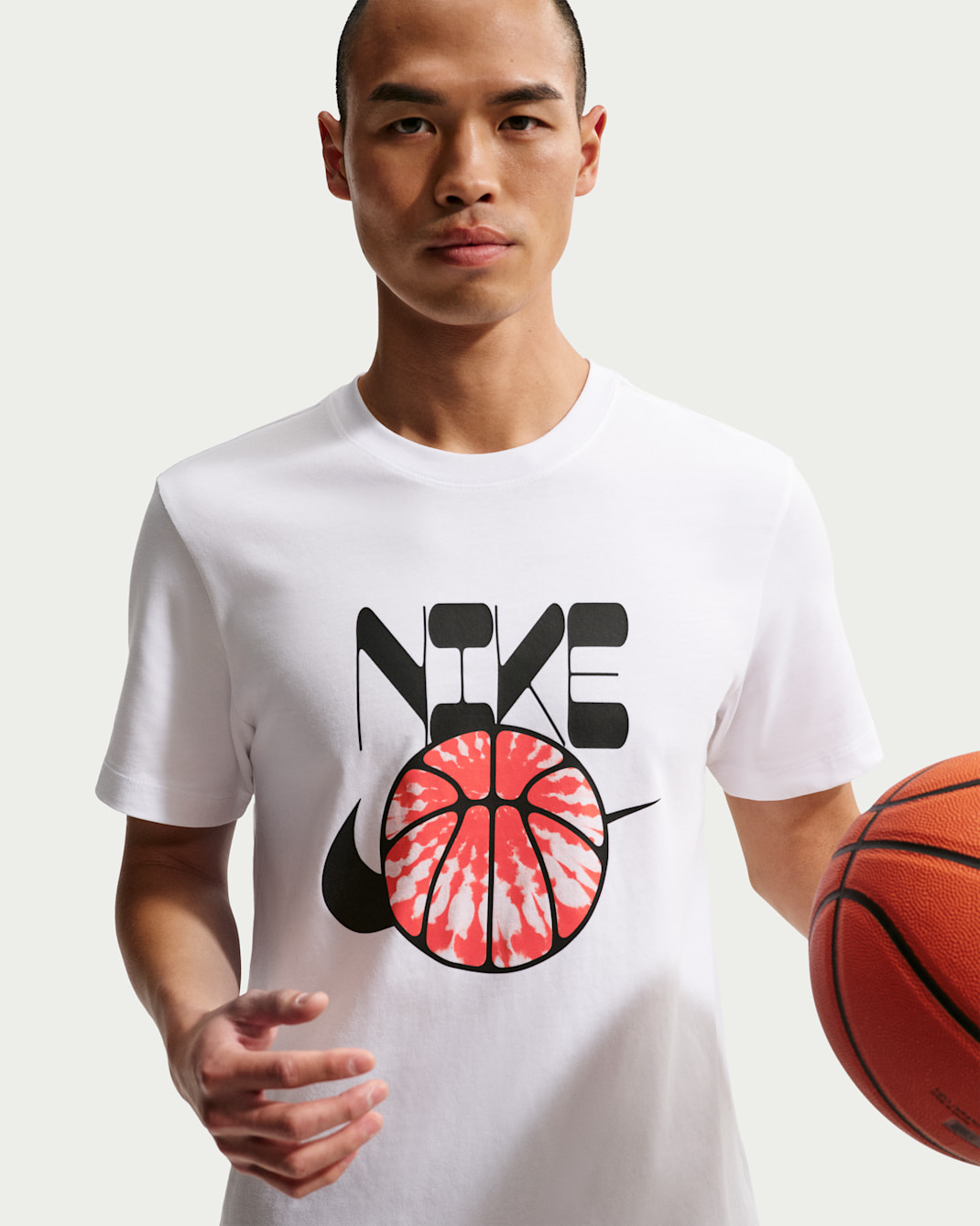 เสื้อยืดบาสเก็ตบอลผู้ชาย Nike - ขาว