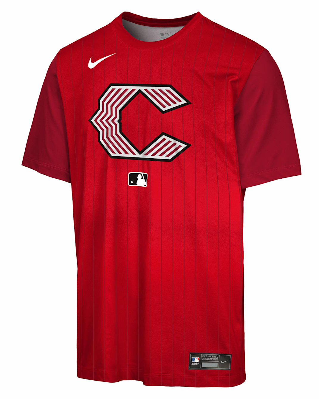 Playera Nike Dri-FIT de la MLB para niños talla grande Cincinnati Reds Authentic Collection City Connect Veloctiy - Rojo