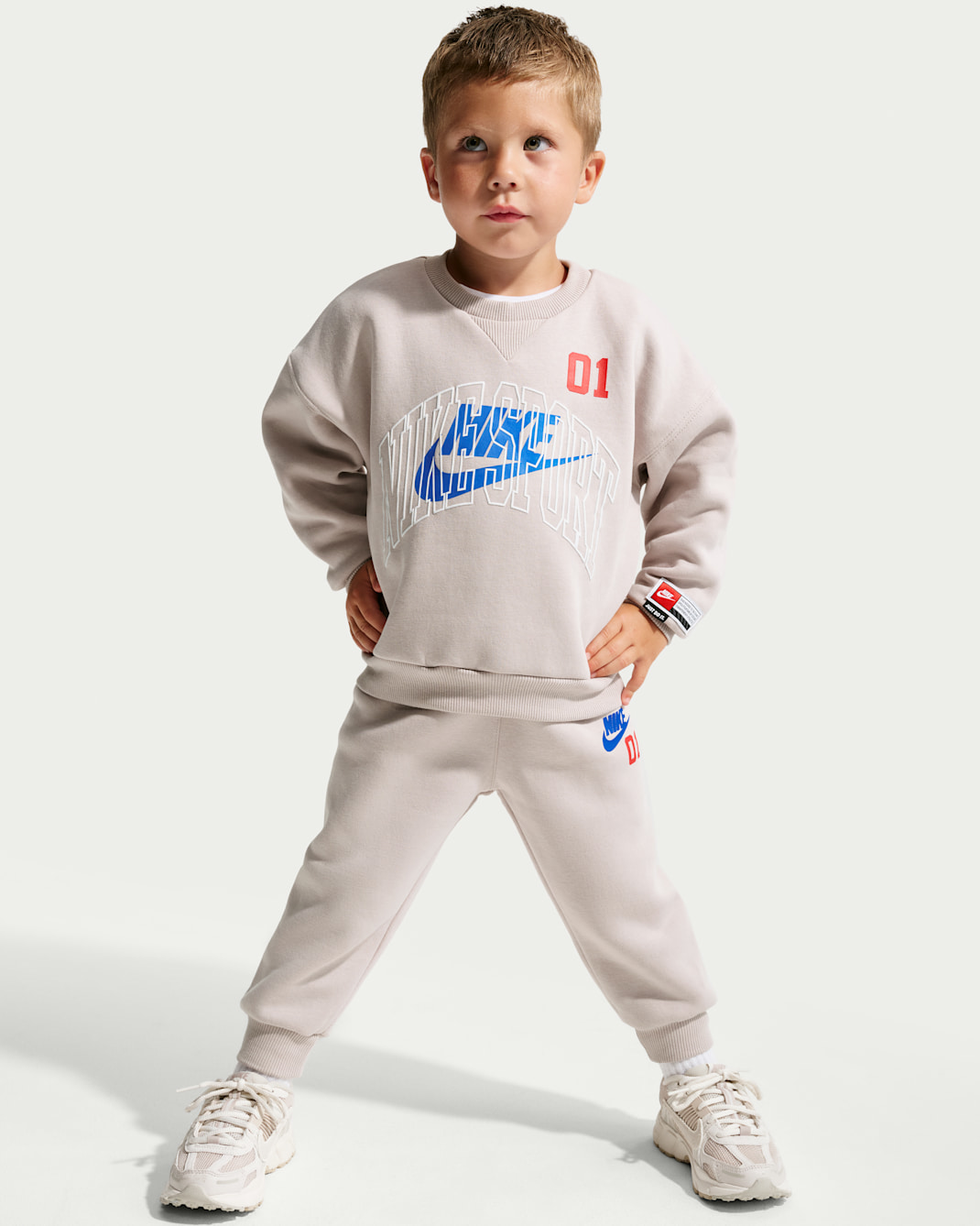 Nike Sportswear Toddler Multisport 2-Piece Fleece Crew Set