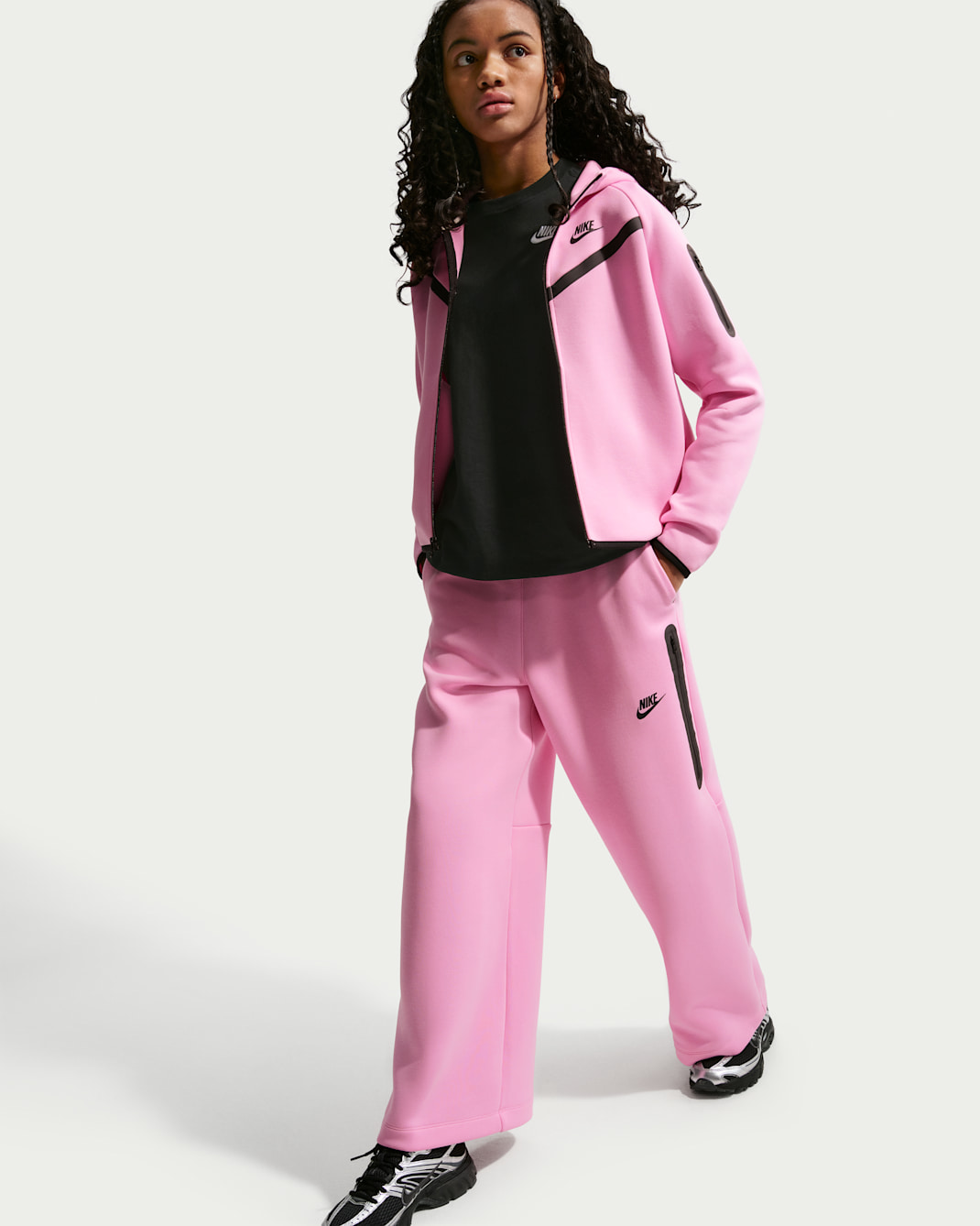 Nike Tech Fleece Big Kids' (Girls') Wide-Leg Pants