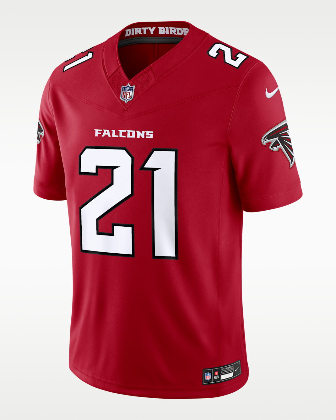 Deion Sanders Atlanta Falcons Retired Men's Nike Dri-FIT NFL Limited Jersey - Red