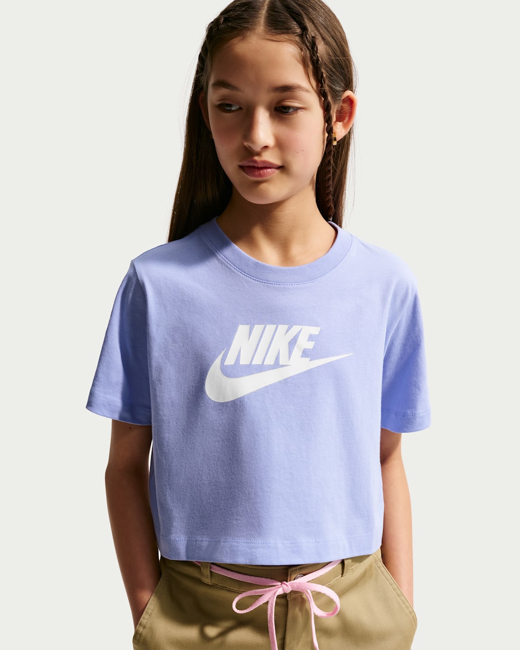 Nike Sportswear Kurz-T-Shirt (Mädchen) - Light Thistle