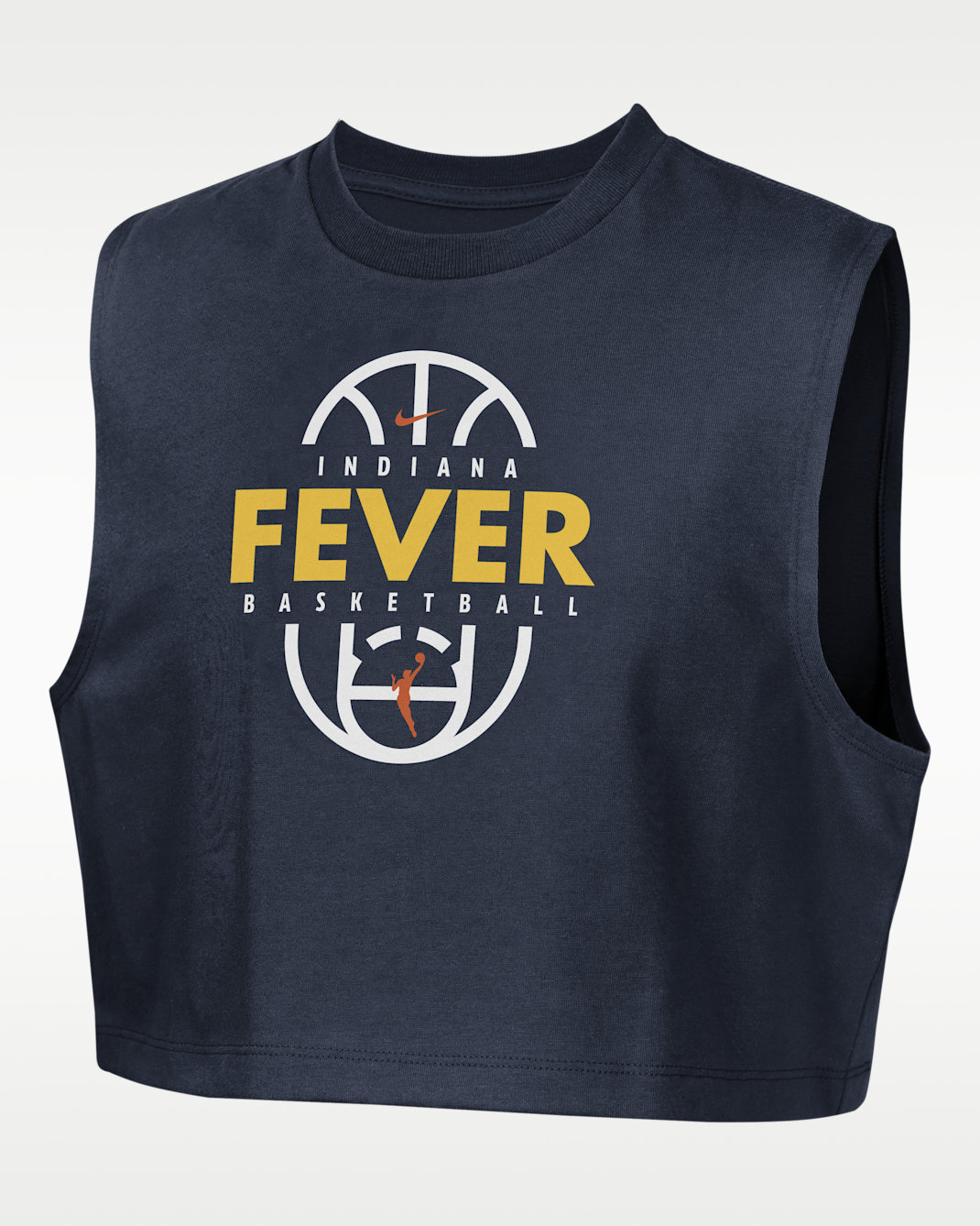 Indiana Fever Nike Authentics Big Kids' (Girls') Sleeveless Cropped T-Shirt - College Navy