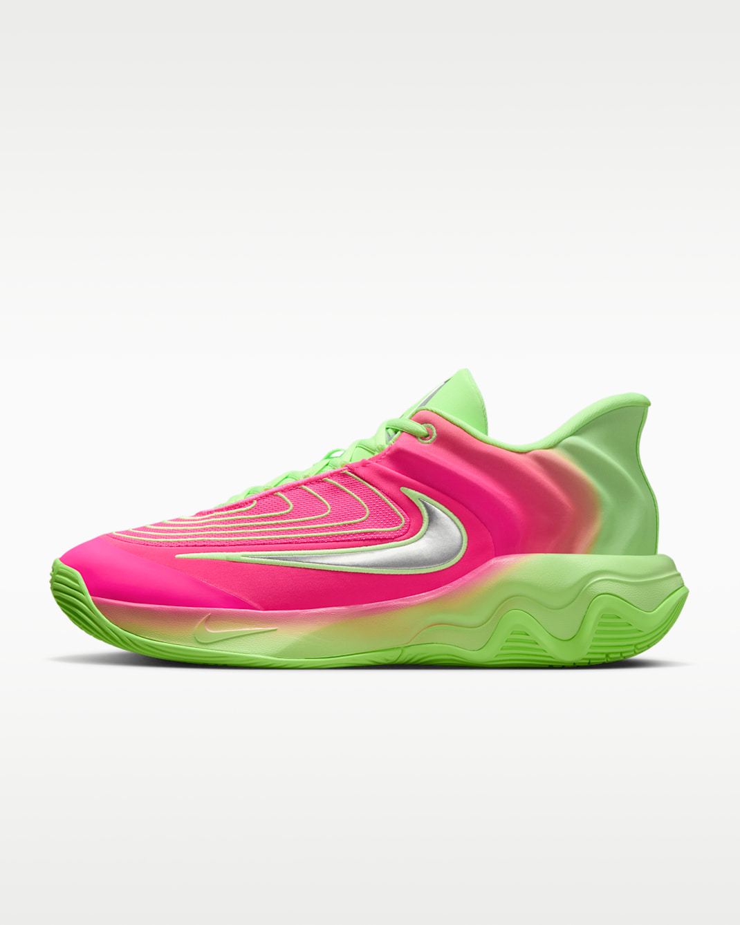 Giannis Immortality 4 EP Basketball Shoes - Lime Blast/Hyper Pink/Pure Platinum/Metallic Silver