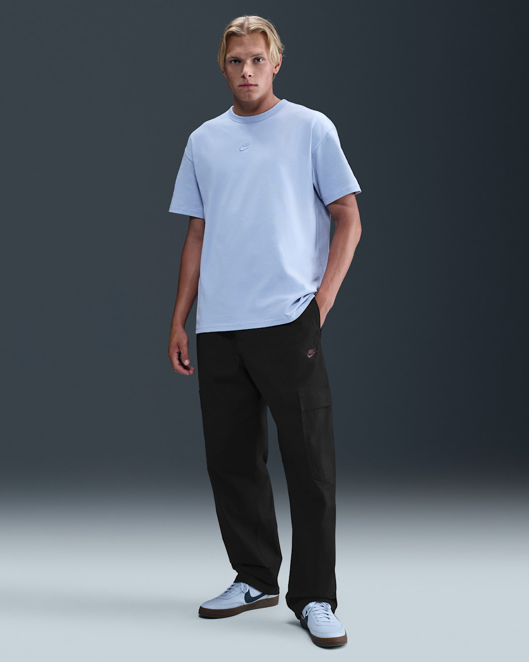 Nike Sportswear Club Men's Woven Cargo Trousers - Black/Black