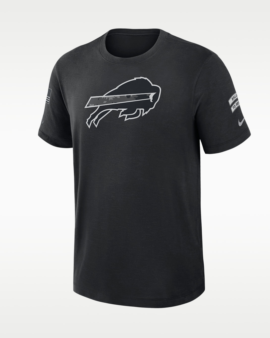 Playera Nike Dri-FIT de la NFL para hombre Buffalo Bills Salute to Service Slub - Negro
