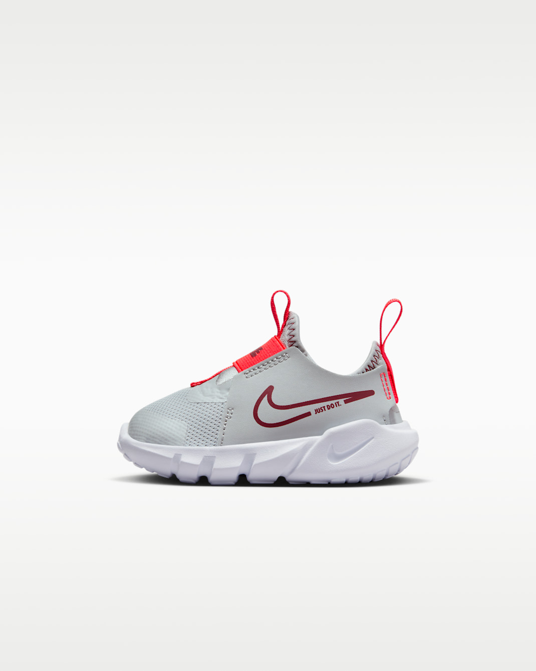Nike Flex Runner 2 Baby/Toddler Shoes - Light Smoke Grey/White/Bright Crimson/Team Red