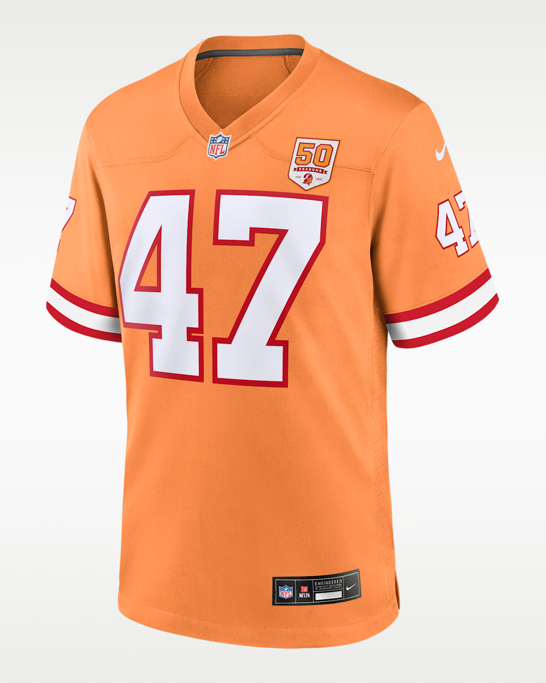 John Lynch Tampa Bay Buccaneers 50th Anniversary Men's Nike NFL Game Jersey - Orange