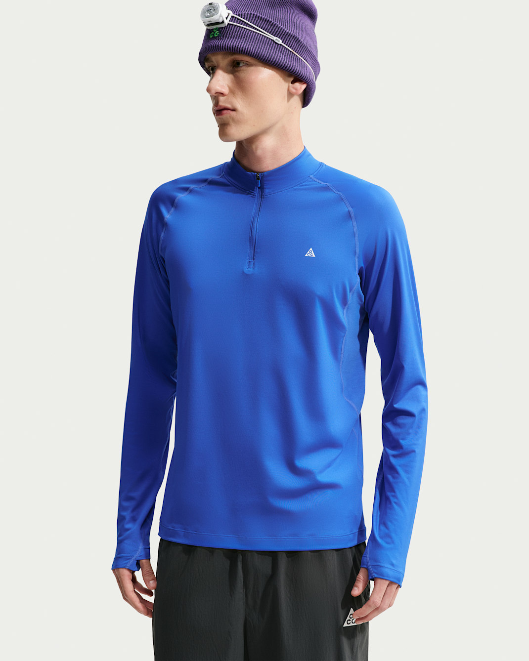 ACG Wildsee Dri-FIT Wander-Longsleeve mit Viertelreißverschluss (Herren) - Hyper Royal/Summit White