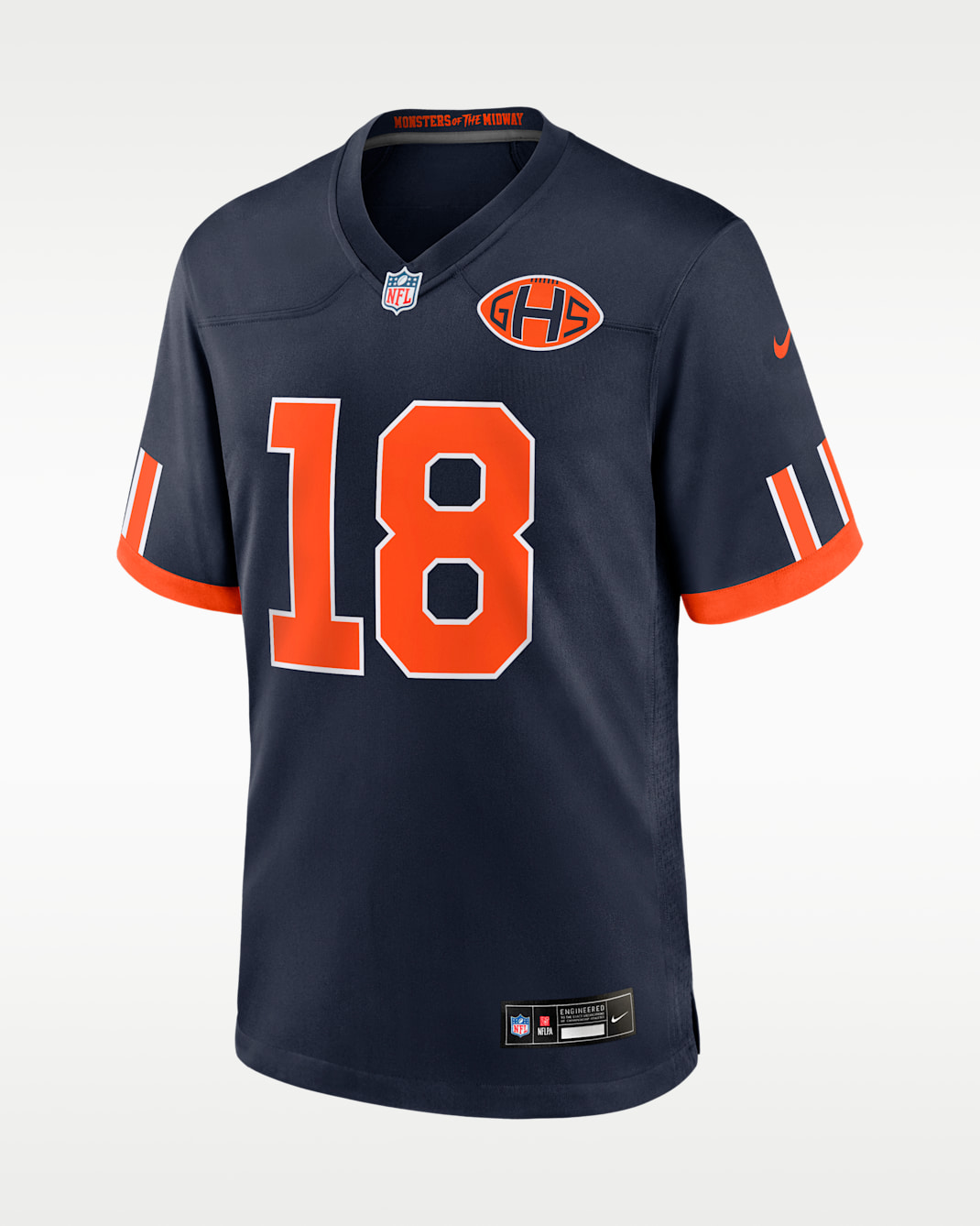 Caleb Williams Chicago Bears Rivalries Collection Men's Nike NFL Game Jersey - Navy