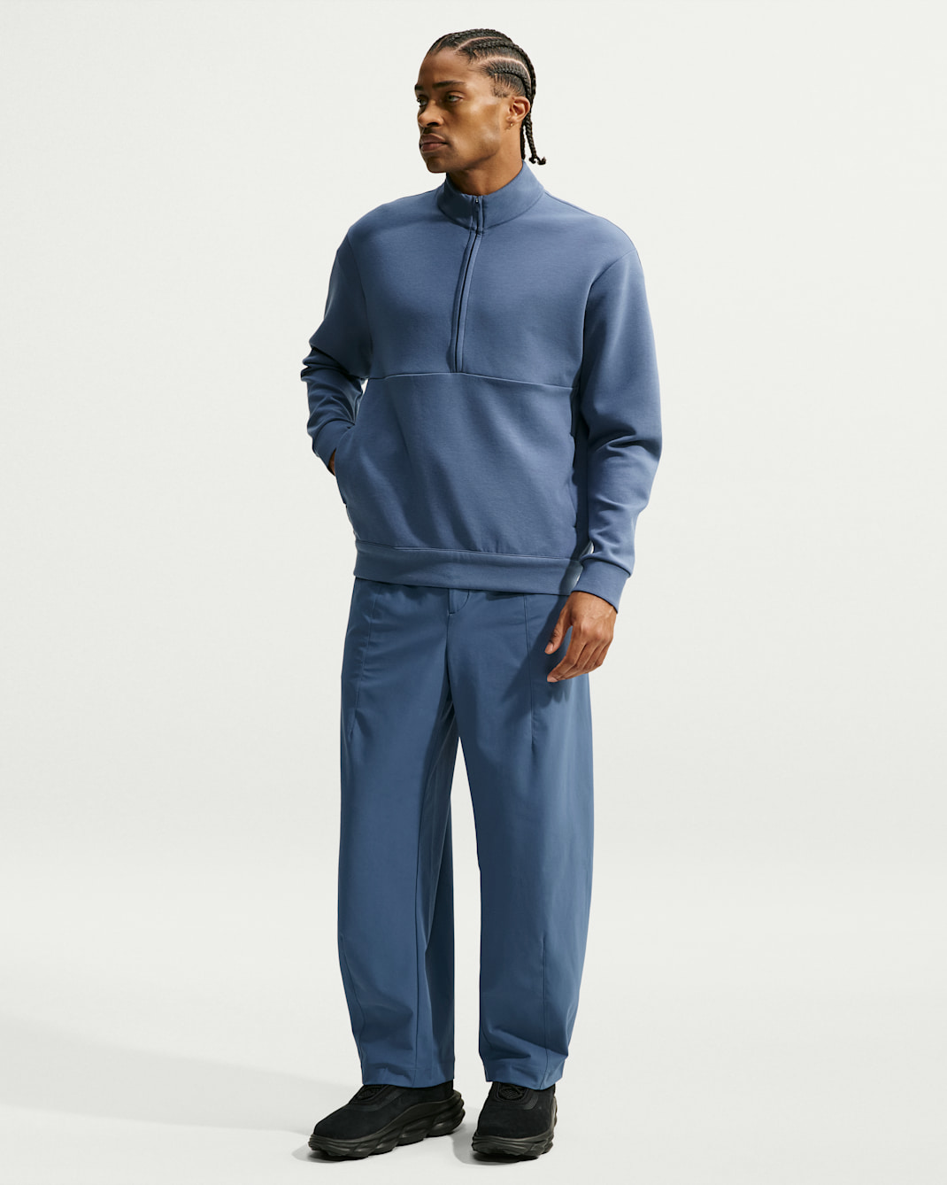 Nike 24.7 PerfectStretch Men's Dri-FIT UV Protection Barrel-Leg Pants - New Slate/Black/Midnight Navy