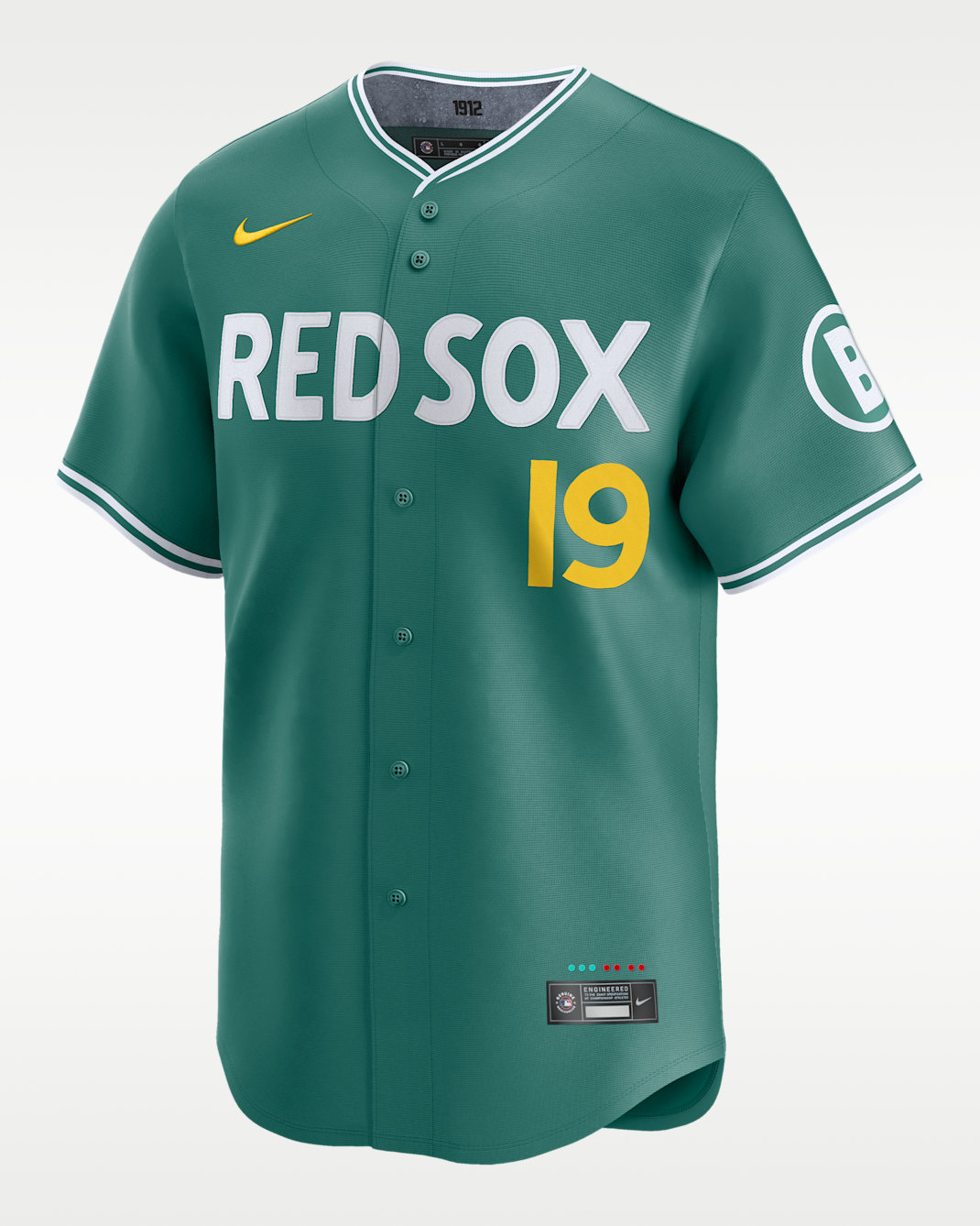 Jersey Nike Dri-FIT de la MLB Limited para hombre Roman Anthony Boston Red Sox City Connect - Verde