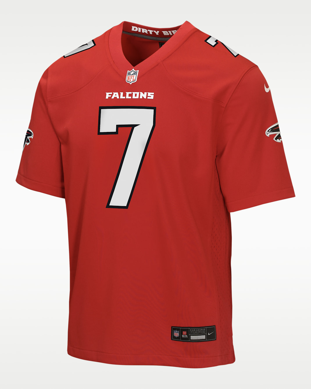 Playera de manga corta para niños talla grande Bijan Robinson Atlanta Falcons - Rojo