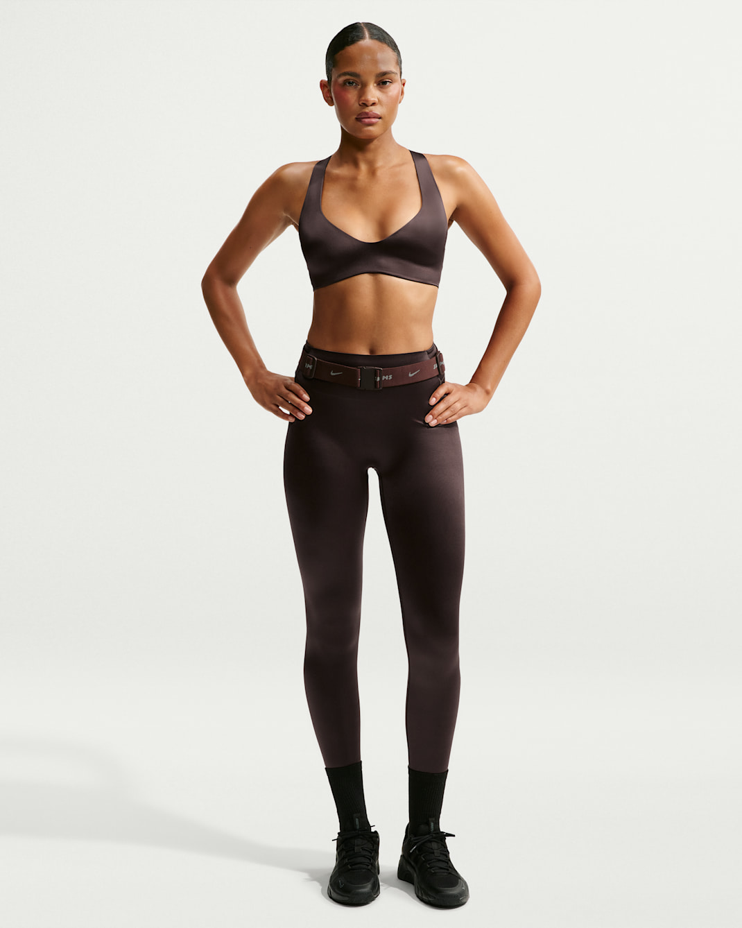 Legging taille haute thermocollé NikeSKIMS Satin Shine 74 cm pour femme - NSKM Phoenix/NSKM Phoenix