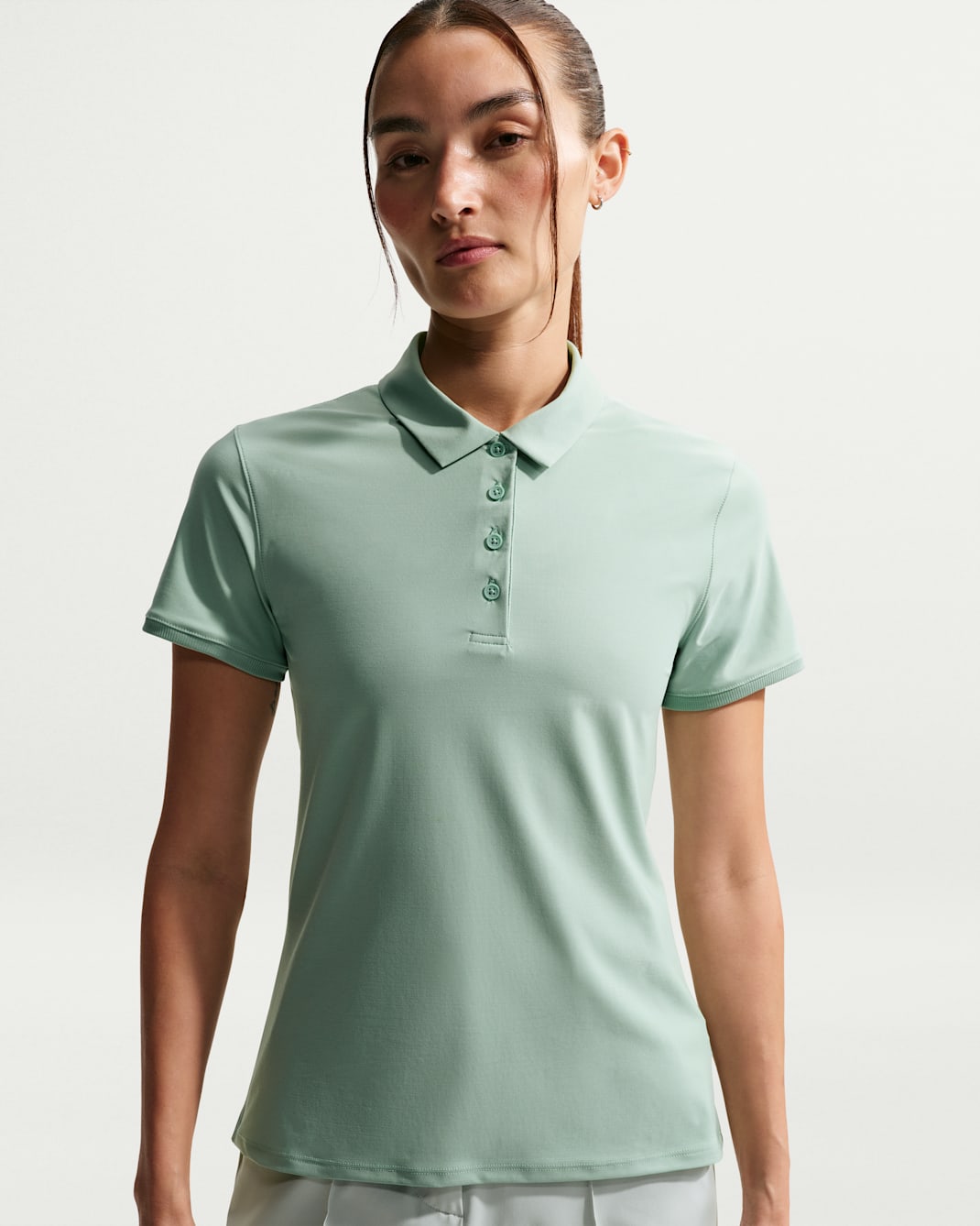 Nike Victory Women's Dri-FIT Short-Sleeve Golf Polo - Steam/White