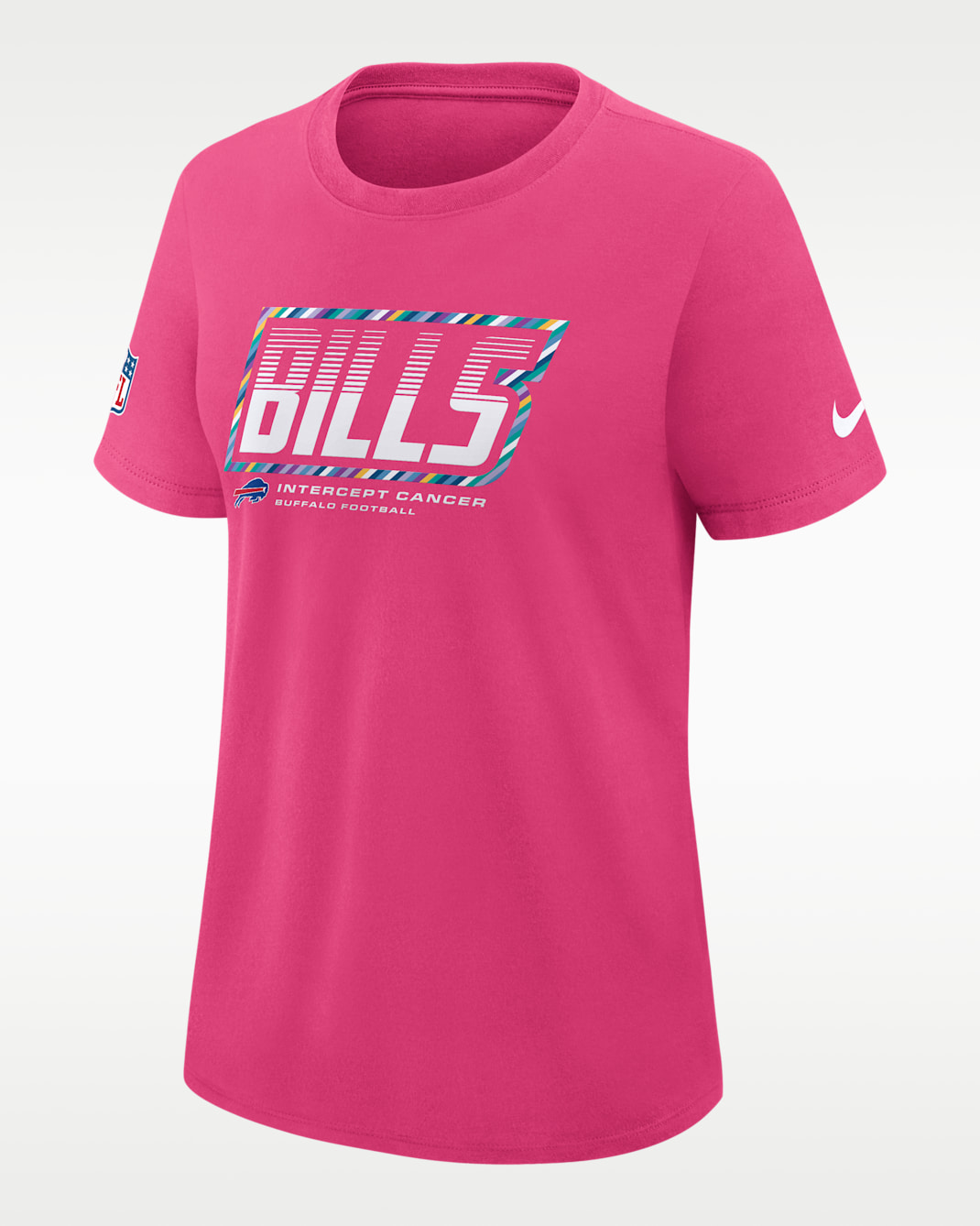 Buffalo Bills Crucial Catch Women's Nike Dri-FIT NFL T-Shirt - Pink