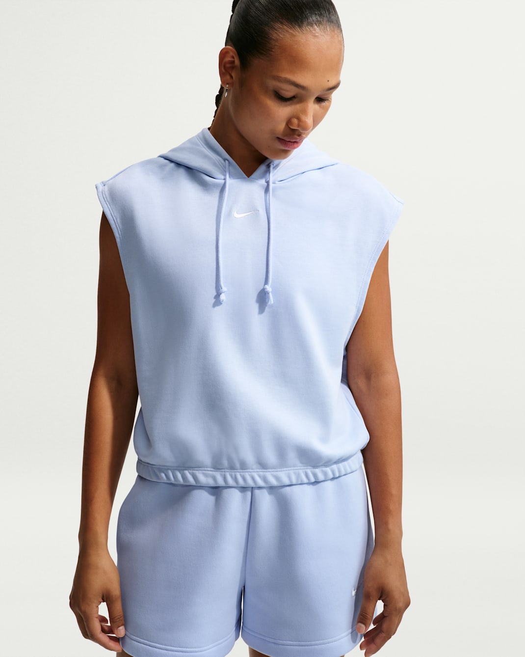 Nike Sportswear Phoenix Fleece Women's Sleeveless Top - Hydrogen Blue/Sail