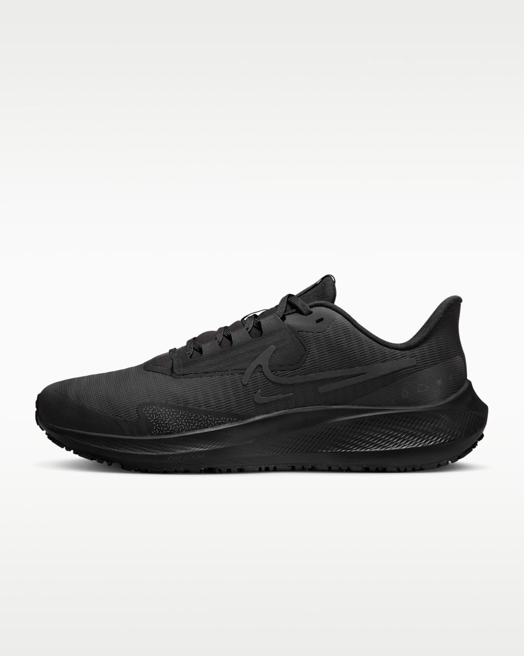 Nike Pegasus 39 Shield Men's Weatherized Road Running Shoes - Black/Off Noir/Dark Smoke Grey/Black
