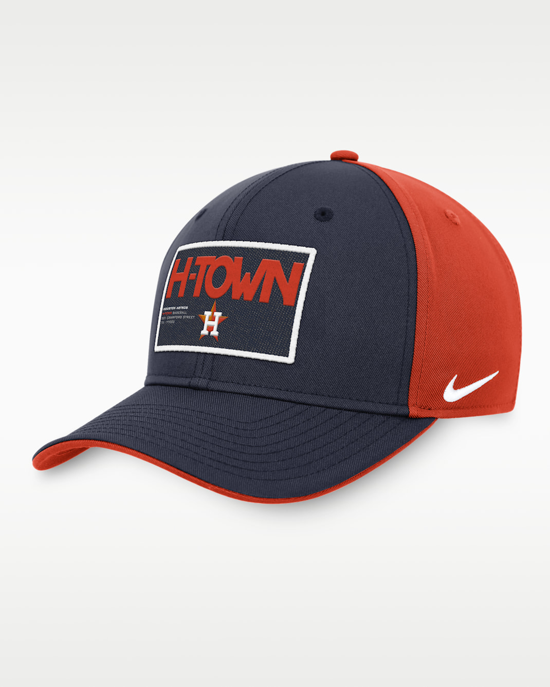 Houston Astros Classic99 Color Block Men's Nike MLB Adjustable Hat - Navy/Orange