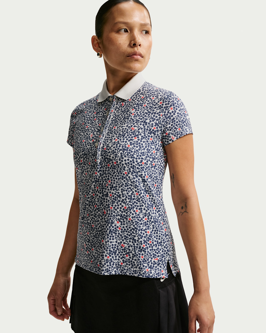 나이키 골프 클럽 여성 드라이 핏 UV 폴로 - 세일/화이트