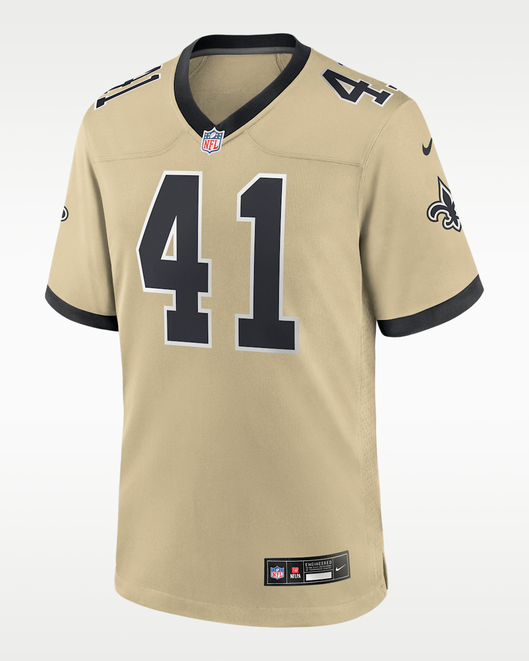Jersey Nike de la NFL Game para niños talla grande Alvin Kamara New Orleans Saints - Oro