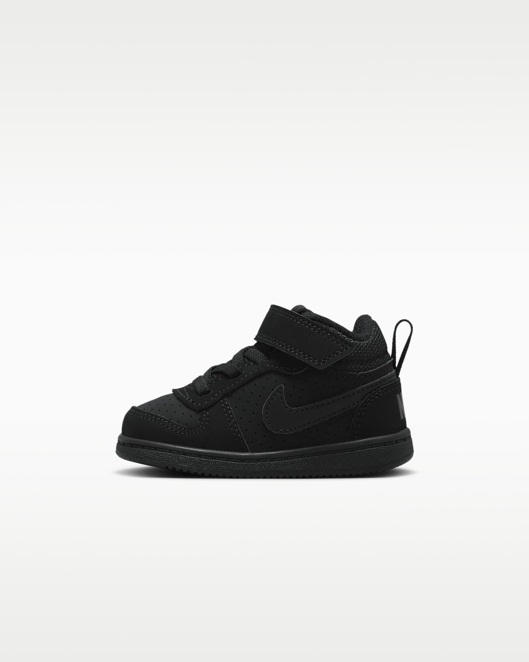 Nike Court Borough Mid sko til sped-/småbarn - Svart/Svart
