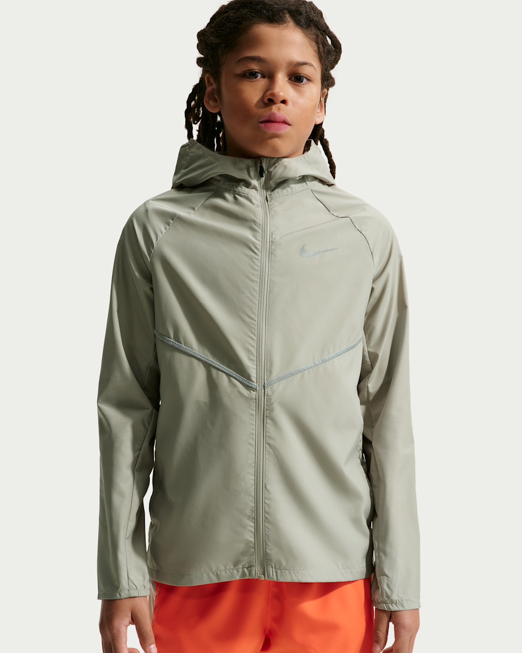 Nike Miler Kids' Repel UV Training Jacket - Spruce Fog