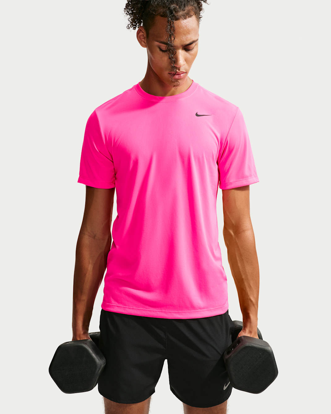 Nike Dri-FIT Legend Men's Fitness T-Shirt - Hyper Pink/Black
