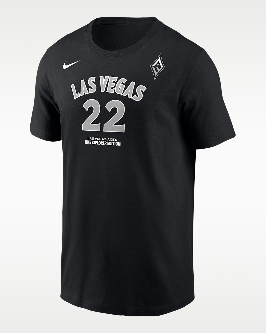A'ja Wilson Las Vegas Aces Men's Nike WNBA T-Shirt - Black