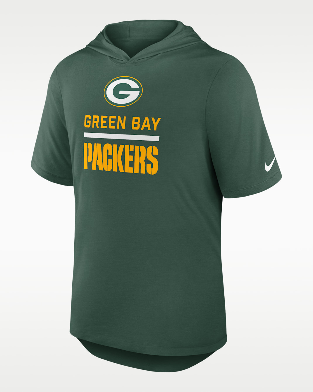 Green Bay Packers Men's Nike Dri-FIT NFL Hooded T-Shirt - Green