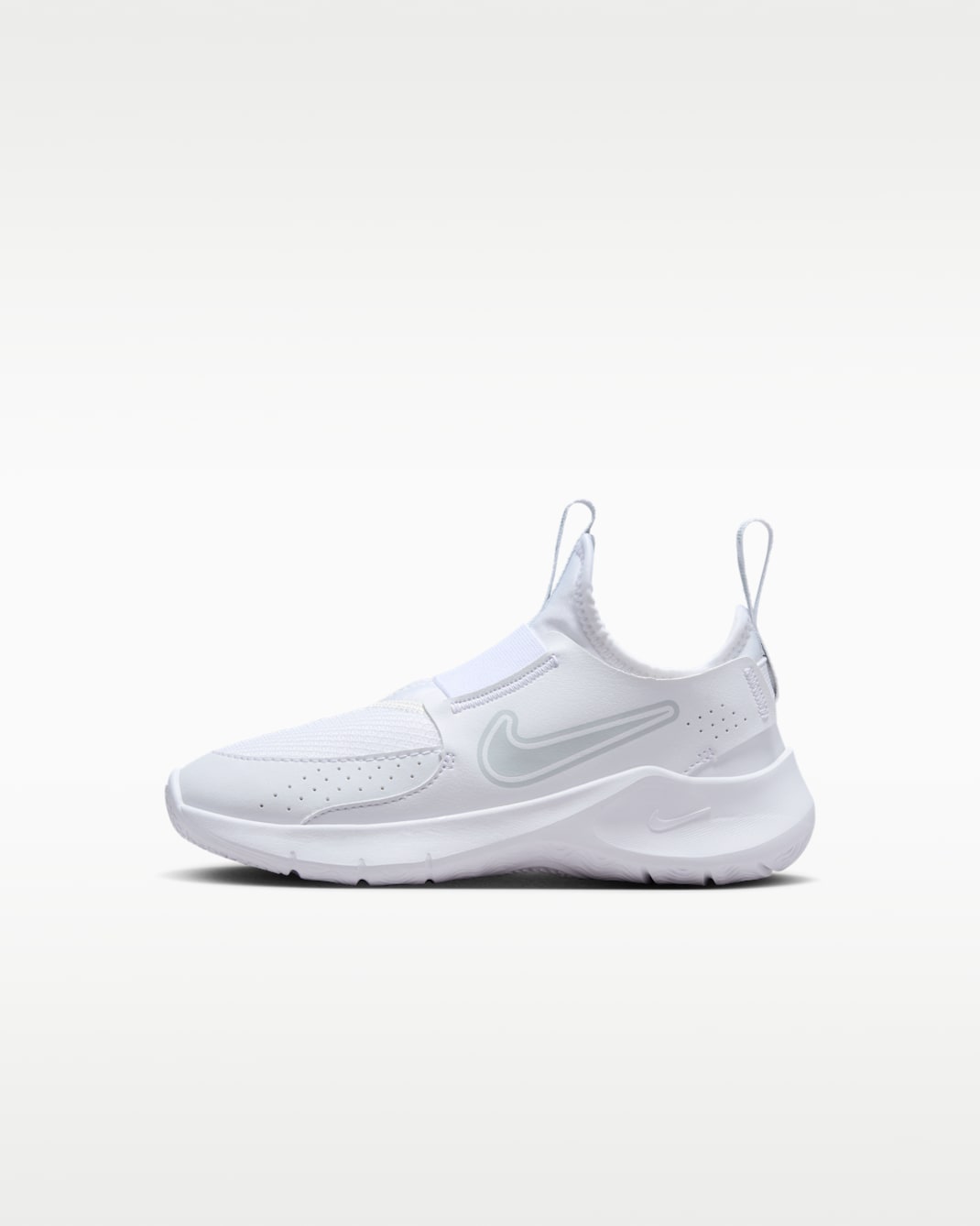 Nike Flex Runner 3 Younger Kids' Shoes - White/White/Pure Platinum