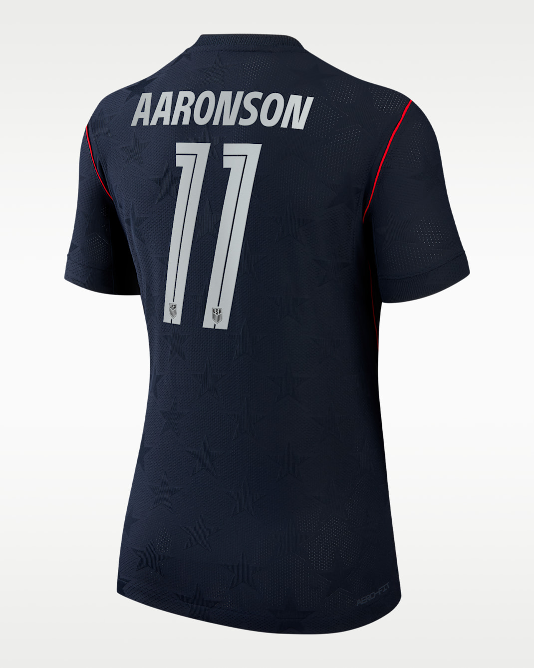 Brenden Aaronson USMNT 2026 Match Away Women's Nike Aero-FIT Soccer Jersey - College Navy