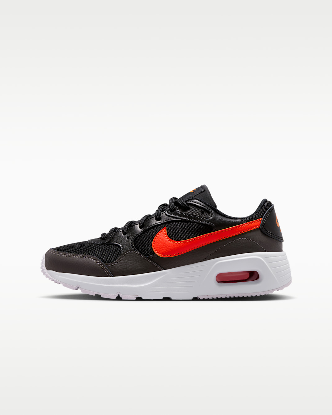 Tenis para niños grandes Nike Air Max SC - Negro/Ceniza medio/Naranja team