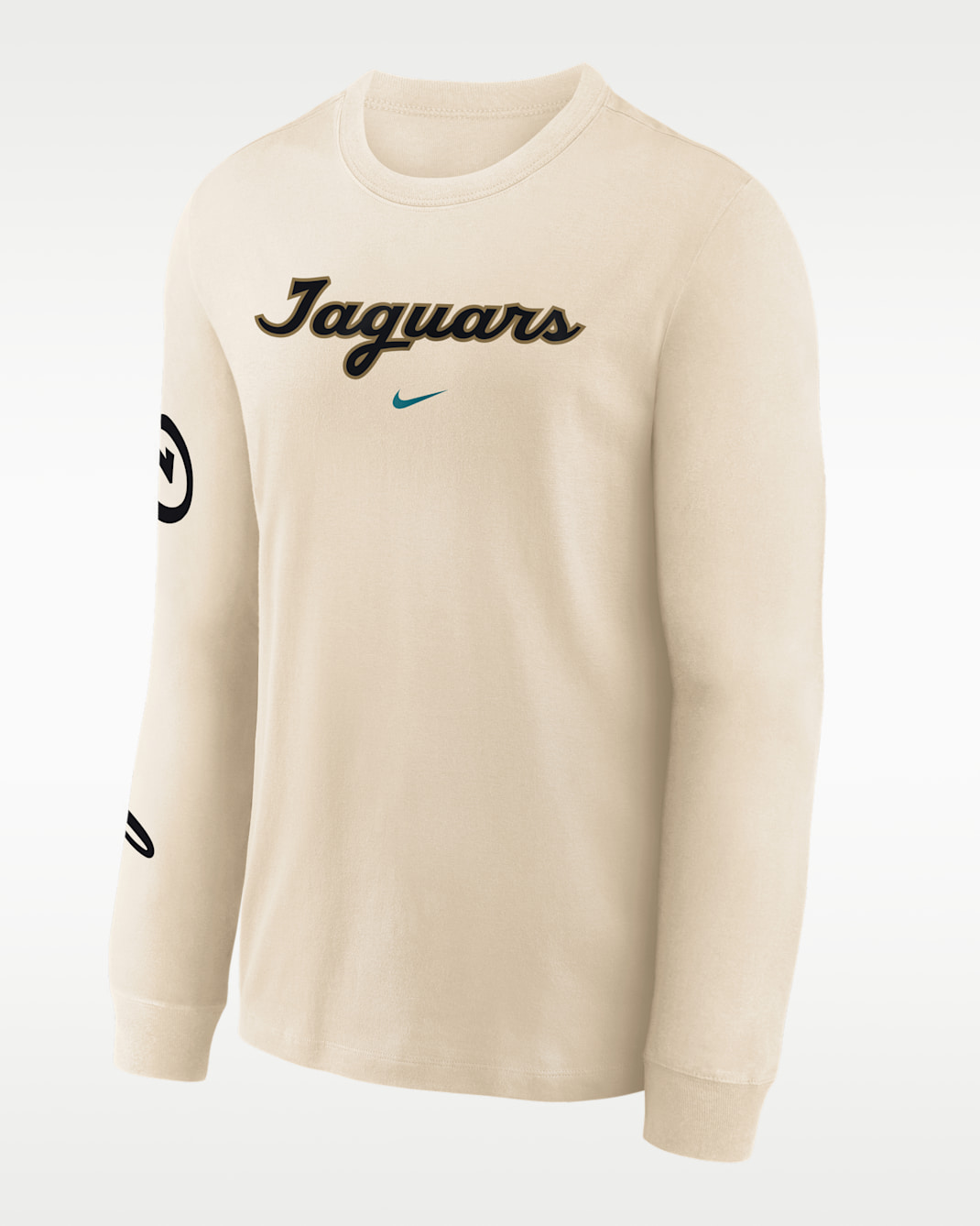 Jacksonville Jaguars Rivalries Collection Max90 Big Kids' Nike NFL Long-Sleeve T-Shirt - Cream