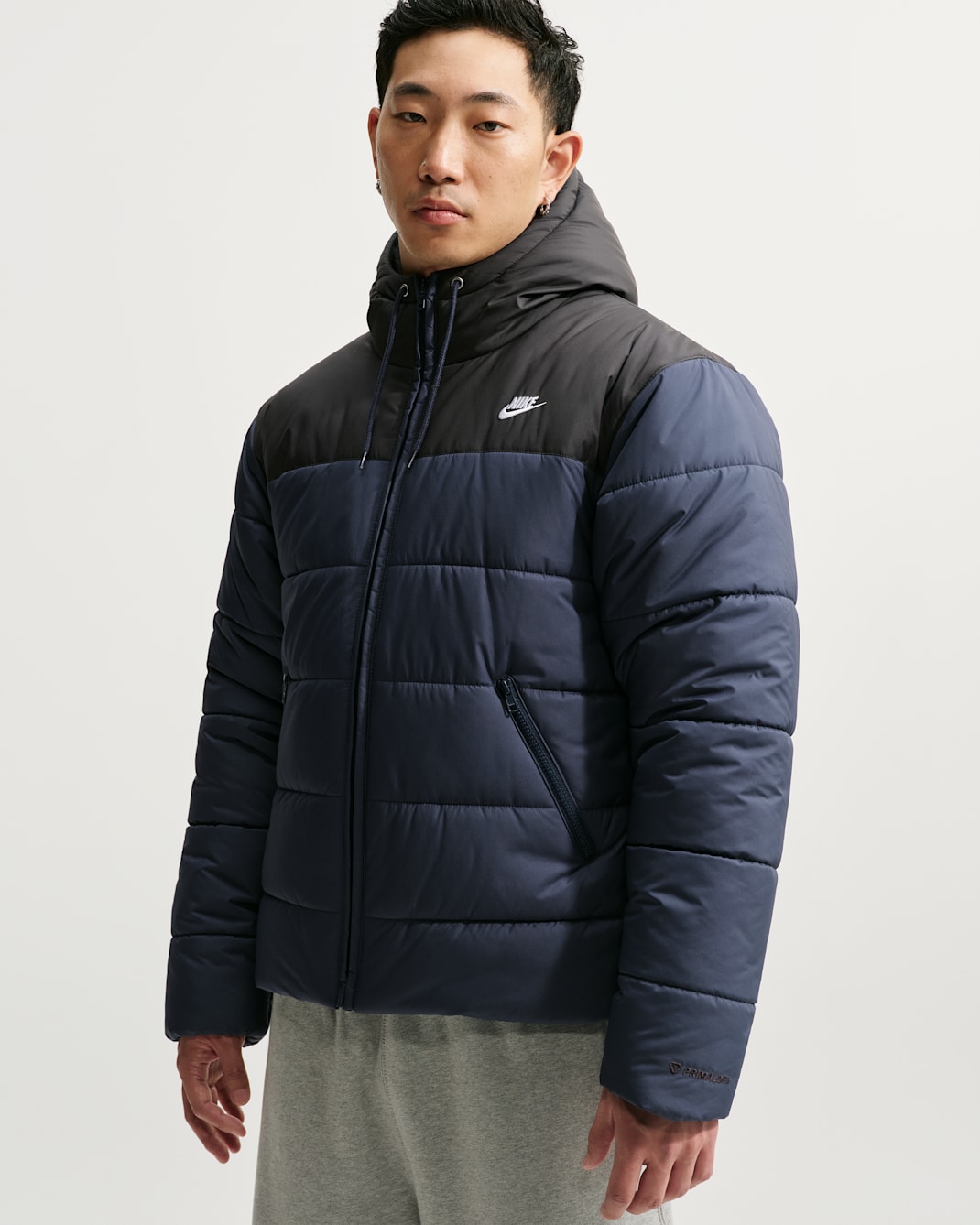Nike Sportswear PrimaLoft® Men's Therma-FIT Loose Puffer Jacket - Obsidian/Black/White