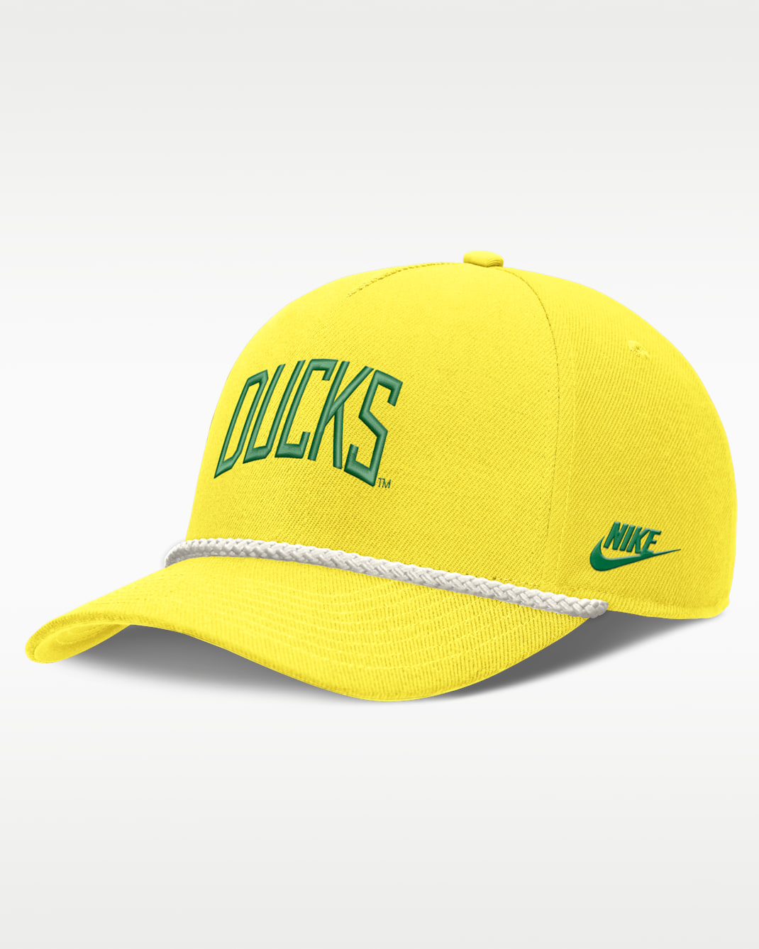 Oregon Legacy Letter Rise Men's Nike Dri-FIT College A-Frame Adjustable Hat - Yellow