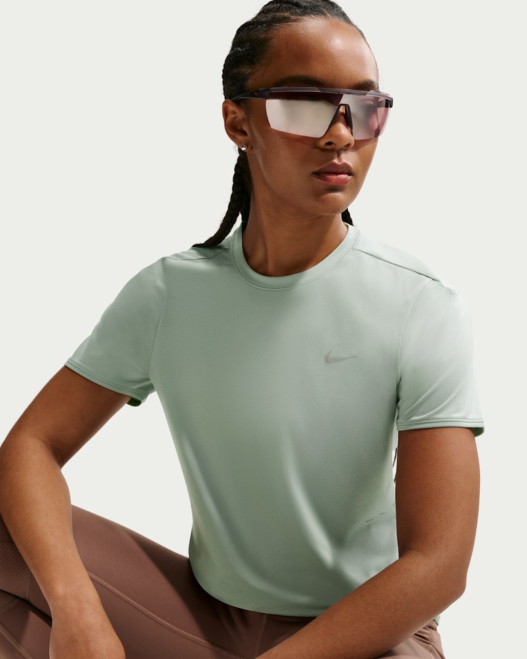 Playera de correr de manga corta Dri-FIT para mujer Nike Swift - Vapor