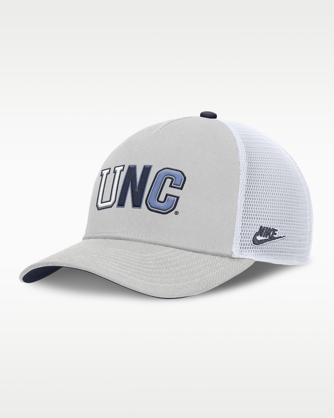 North Carolina Legacy Basketball Rise Men's Nike College Trucker Adjustable Hat - Grey