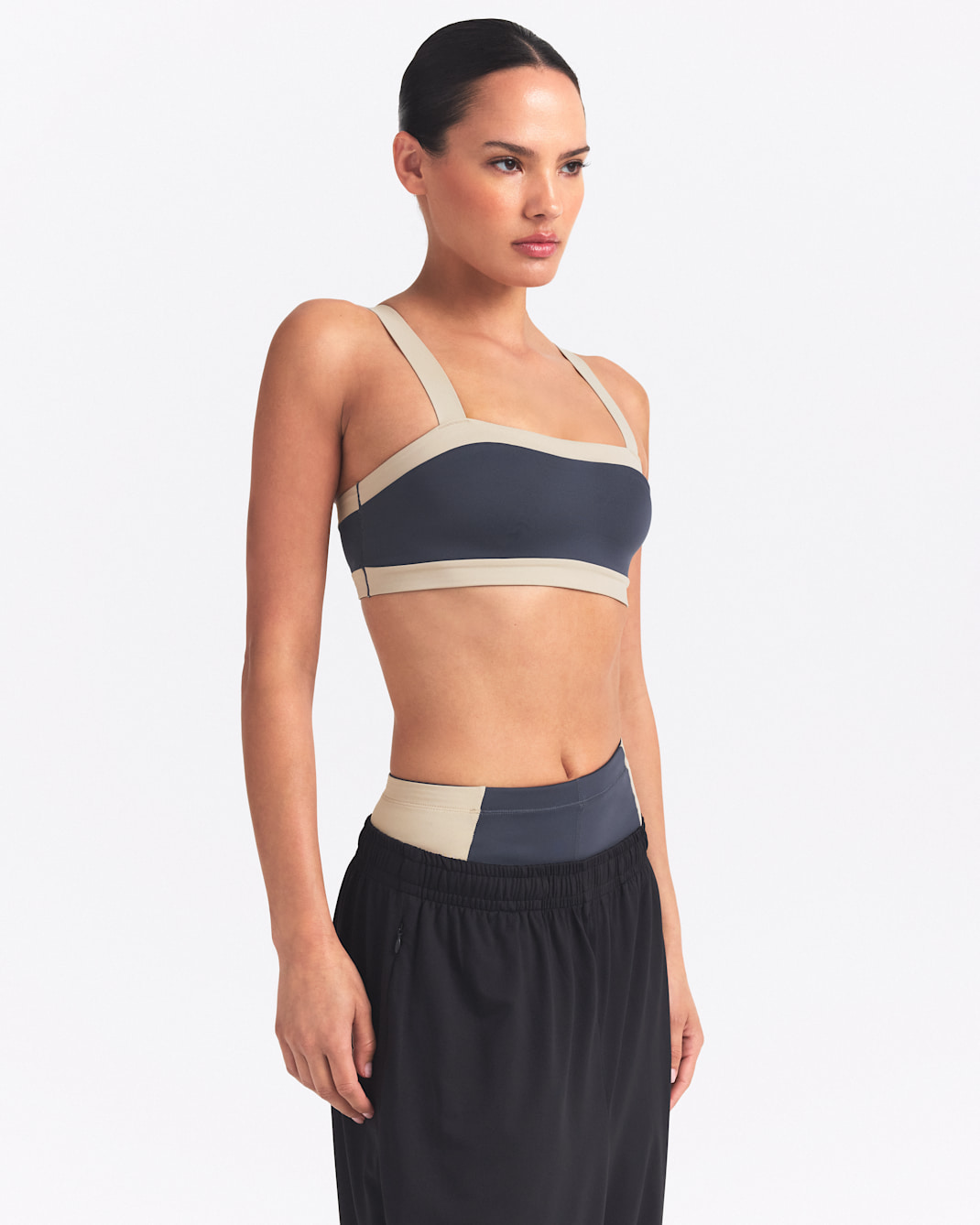 NikeSKIMS Matte Shine Mix Women's Straight-Neck Bra - NSKM DEEP ROYAL