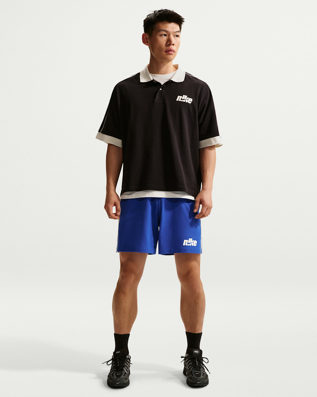 Nike Sportswear Club 男款針織 Flow 短褲 - Game Royal/Sail/Sail/University Red