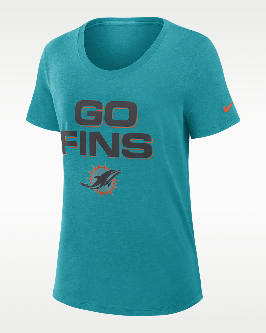 Miami Dolphins Rivalries Collection Slub Women's Nike Dri-FIT NFL T-Shirt - Aqua