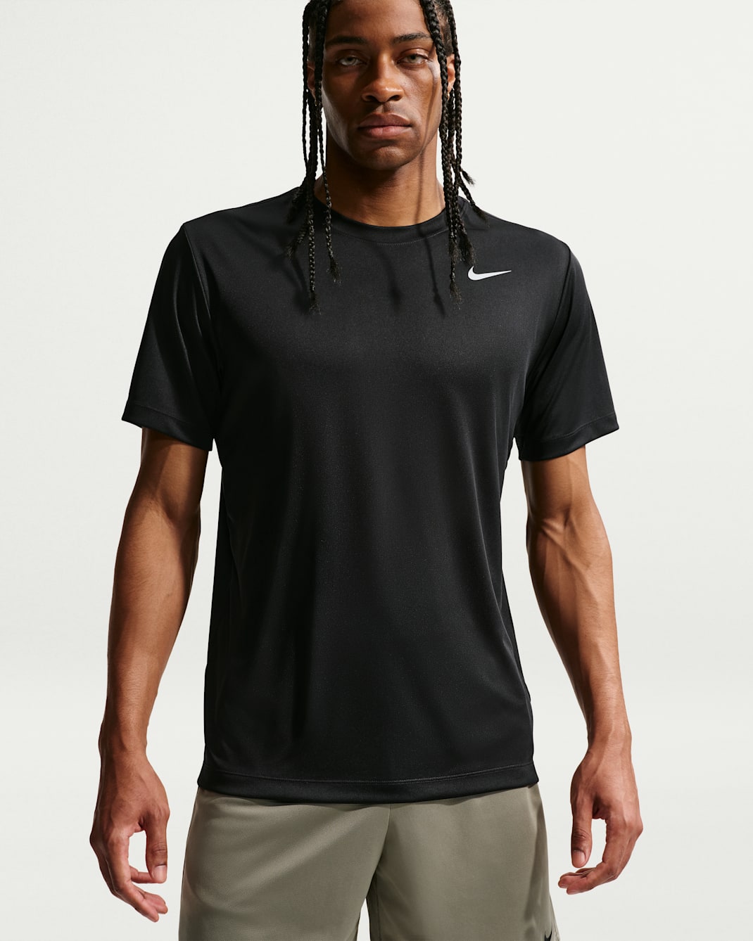 Nike Men's Dri-FIT Training T-Shirt - Black/Matte Silver
