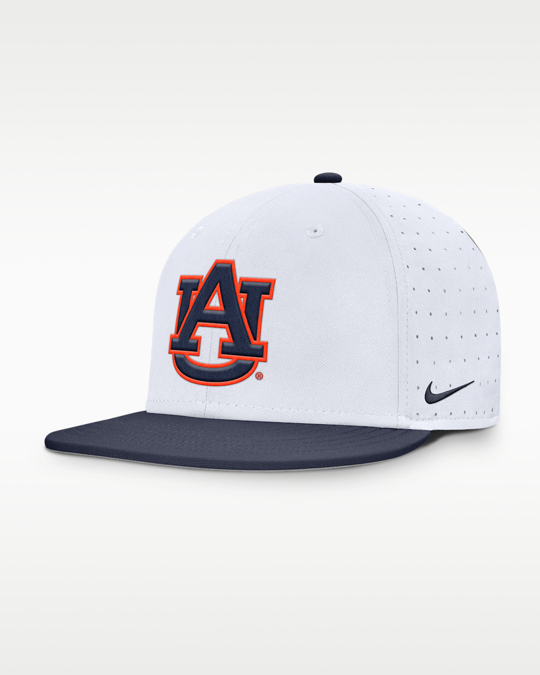Auburn Dugout True Men's Nike Dri-FIT College Fitted Hat - White