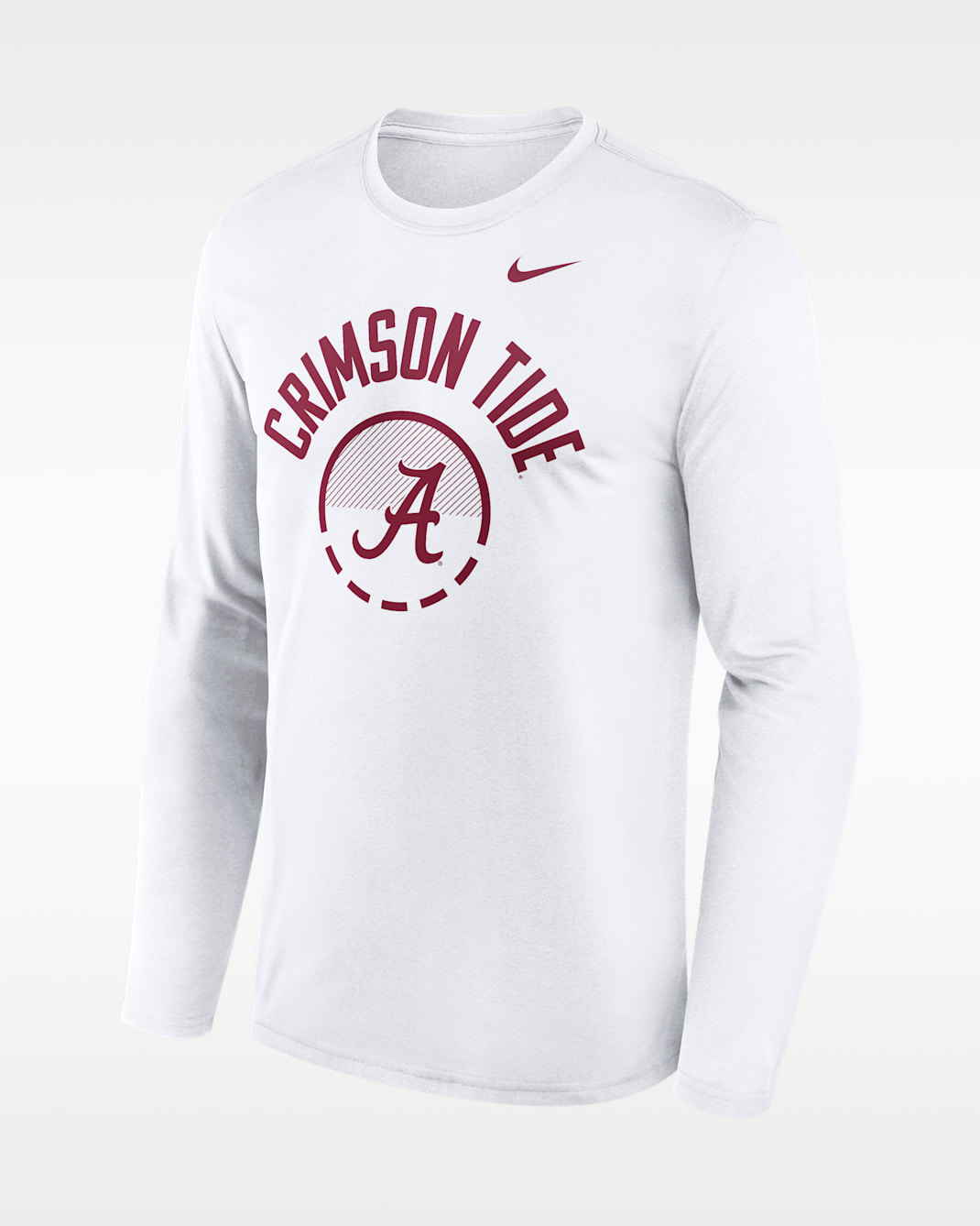 Playera de manga larga universitaria Nike Dri-FIT para hombre Alabama Courtside - Blanco