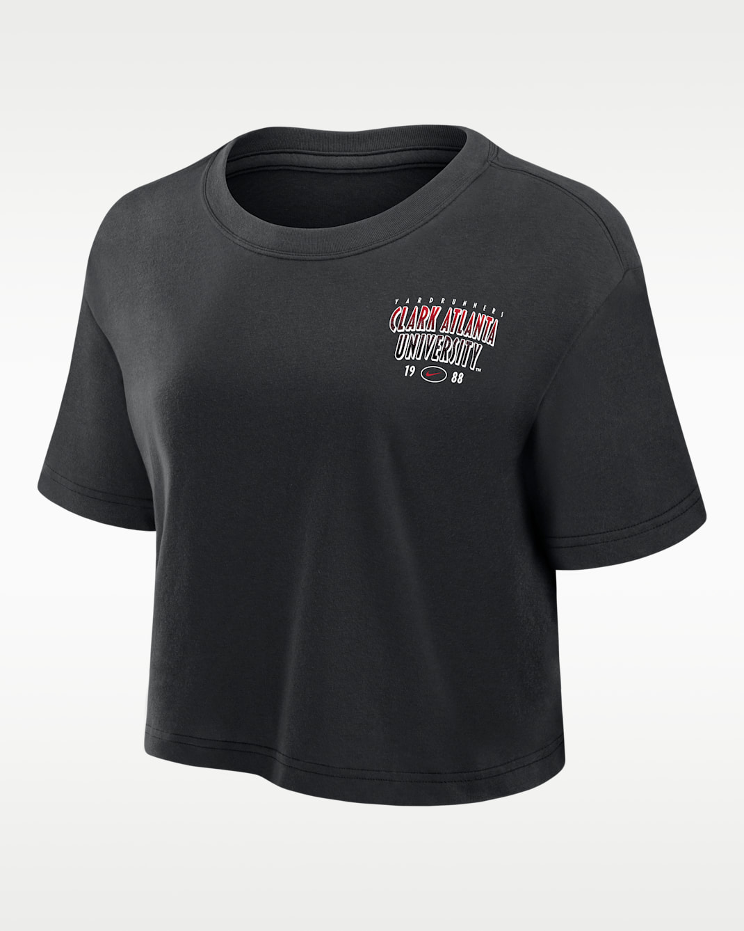 Nike College (Clark-Atlanta University) Women's Dri-FIT Cropped T-Shirt - Black