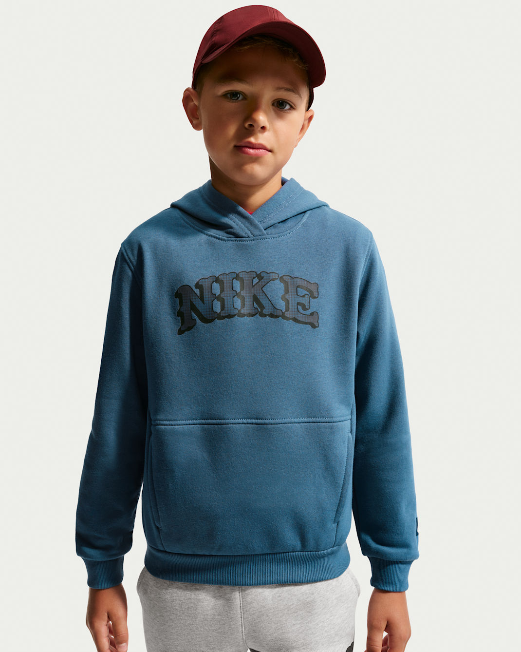 Nike Sportswear Club Big Kids' Fleece Hoodie - New Slate