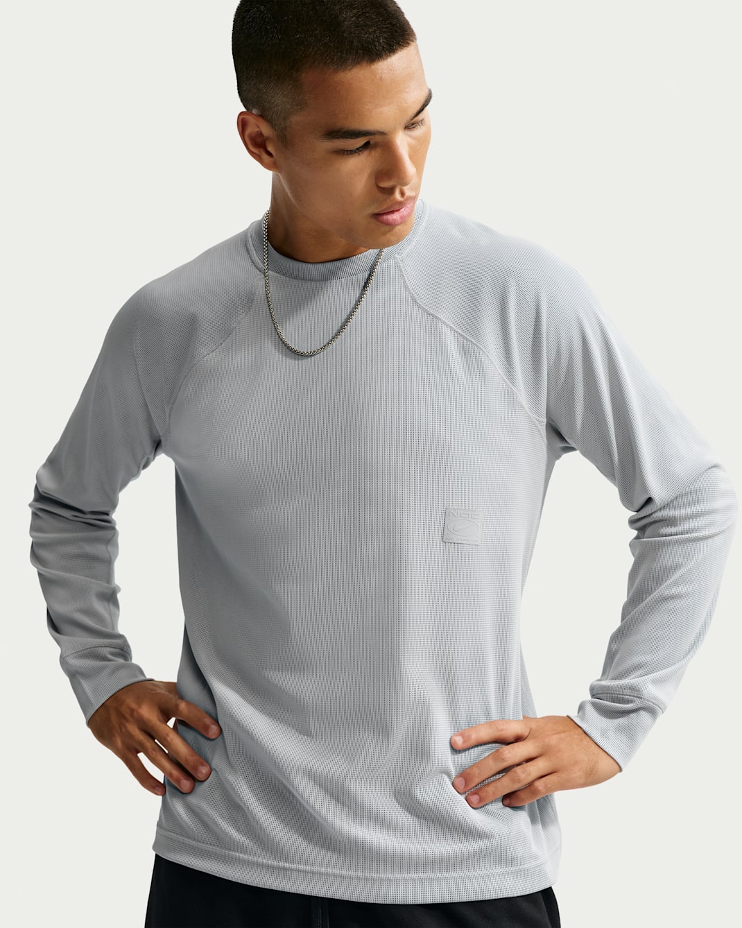 Nike Men's N.A.C. Dri-FIT Long-Sleeve Top - Light Smoke Grey/Light Smoke Grey