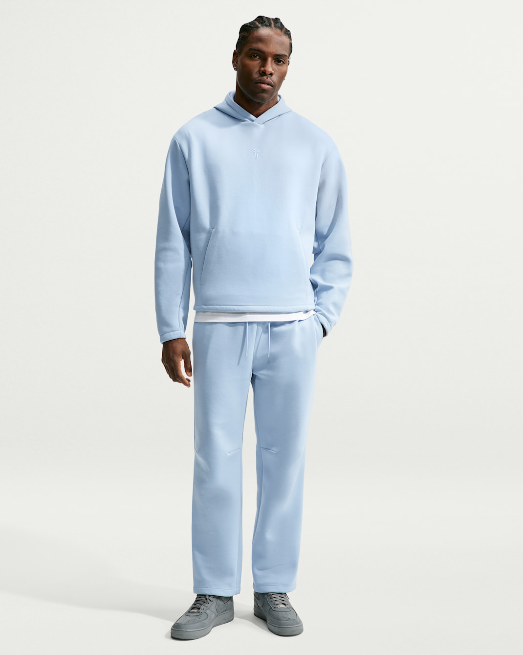 Kobe Men's Dri-FIT Fleece Basketball Trousers - Light Armoury Blue/Light Armoury Blue